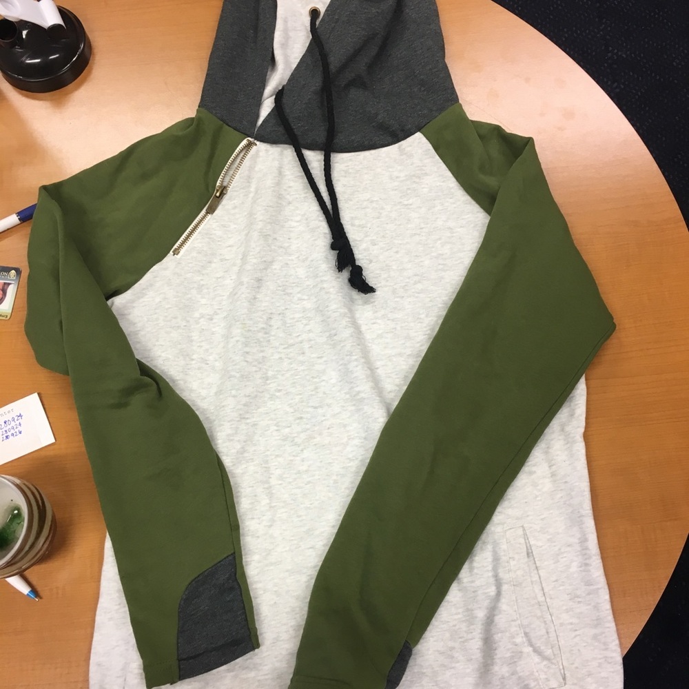 Double hooded sweatshirt